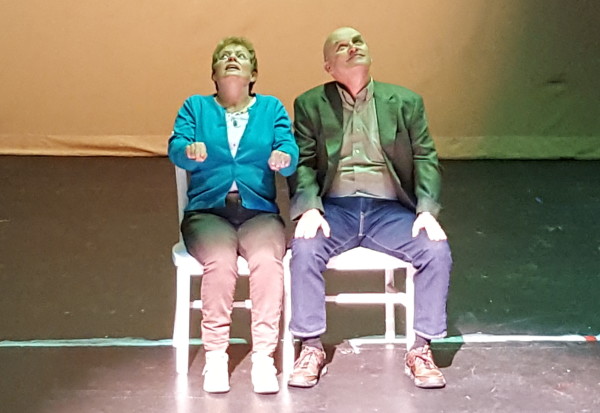 “Ferris Wheel”  with Diana MacKinnon –Furlong as Dorie and Harvey Pyke as John, takes the One Act Play Festival stage on Saturday - photo: Jule Ann Hardy. 