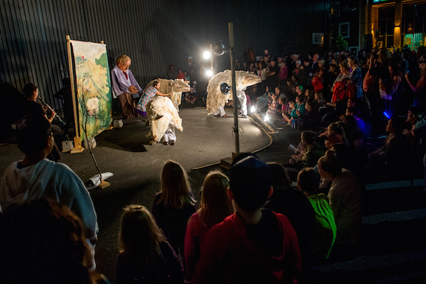 Audiences enjoy a performance of Shear Ingenuity at Lumière 2017 - photo: Corey Katz